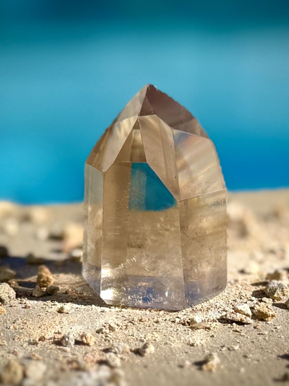 Brazilian Light Smoky Quartz Crystal Tower/Sheer Light Brown Crystal